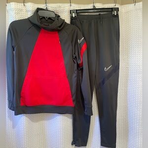 Kids Nike Black and Red Athletic Set